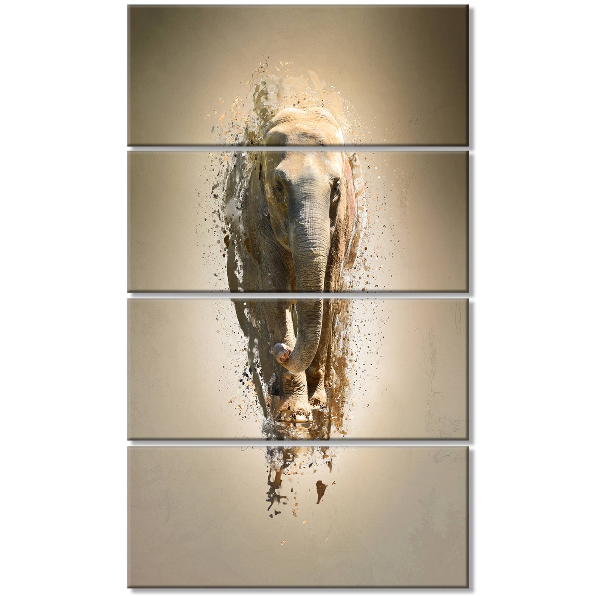 Designart - Mammoth Elephant Walking